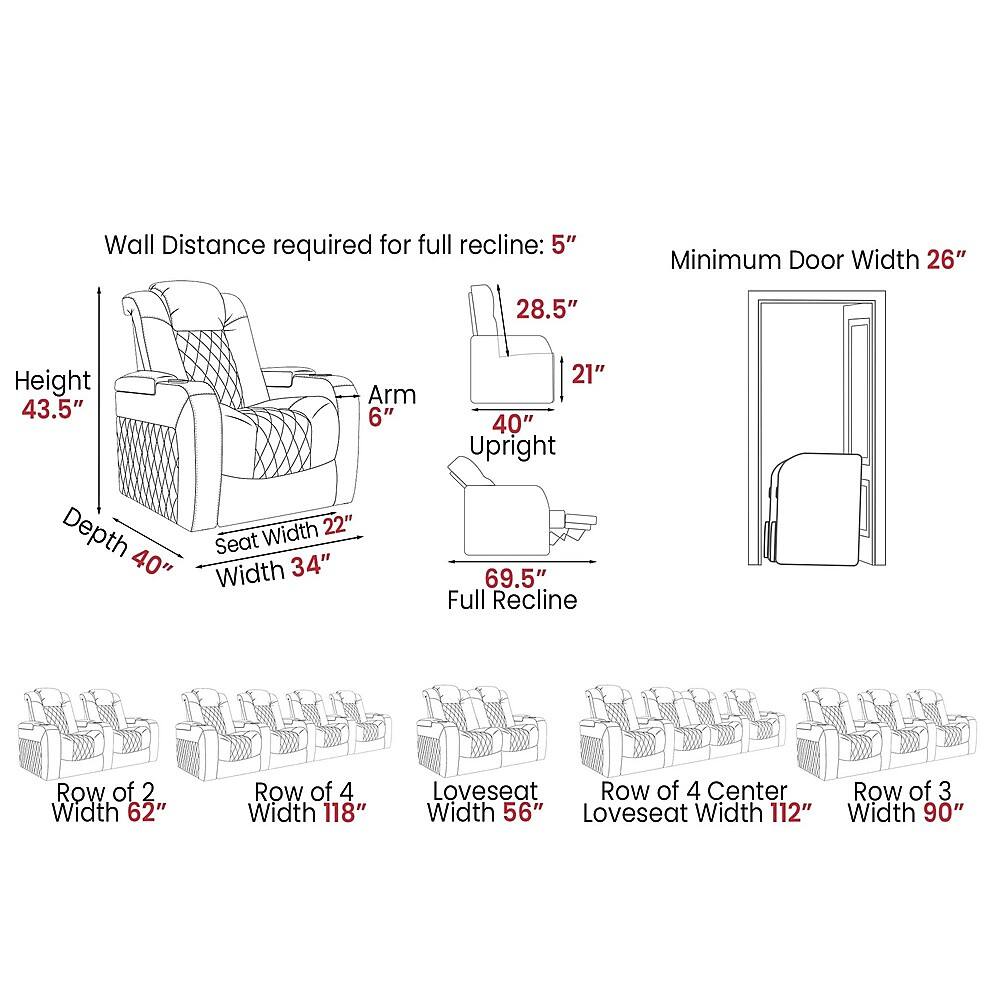Best Buy Valencia Theater Seating Valencia Tuscany Slim Row of 4