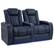 Angle. Valencia Theater Seating - Valencia Tuscany Row of 2 Premium Top Grain 11000 Nappa Leather Home Theater Seating - Navy Blue.