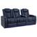 Angle. Valencia Theater Seating - Valencia Tuscany Row of 3 Loveseat Left Premium Top Grain 11000 Nappa Leather Home Theater Seating - Navy Blue.