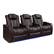 Angle. Valencia Theater Seating - Valencia Tuscany Row of 3 Premium Top Grain 11000 Nappa Leather Home Theater Seating - Dark Chocolate.
