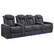 Angle. Valencia Theater Seating - Valencia Tuscany Row of 4 Loveseat Center Premium Top Grain 11000 Nappa Leather Home Theater Seating - Charcoal Grey.