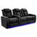 Angle. Valencia Theater Seating - Valencia Tuscany XL Luxury Edition Row of 3 Loveseat Right Semi-Aniline Italian Nappa Leather 20000 Home Theater Seating - Onyx.