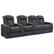Angle. Valencia Theater Seating - Valencia Tuscany Row of 4 Loveseat Right Premium Top Grain 11000 Nappa Leather Home Theater Seating - Charcoal Grey.