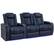 Angle. Valencia Theater Seating - Valencia Tuscany Row of 3 Loveseat Right Premium Top Grain 11000 Nappa Leather Home Theater Seating - Navy Blue.
