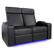 Angle. Valencia Theater Seating - Valencia Zurich Row of 2 Loveseat Premium Top Grain Nappa Leather 11000 Home Theater Seating - Black.