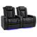 Angle. Valencia Theater Seating - Valencia Tuscany XL Row of 2 premium top grain Nappa leather 11000 Home Theater Seating - Midnight Black.