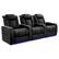 Angle. Valencia Theater Seating - Valencia Tuscany XL Luxury Edition Row of 3 Power Headrest Semi-Aniline Italian Nappa Leather 20000 Home Theater Seating - Onyx.