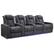 Angle. Valencia Theater Seating - Valencia Tuscany Row of 4 Premium Top Grain 11000 Nappa Leather Home Theater Seating - Charcoal Grey.