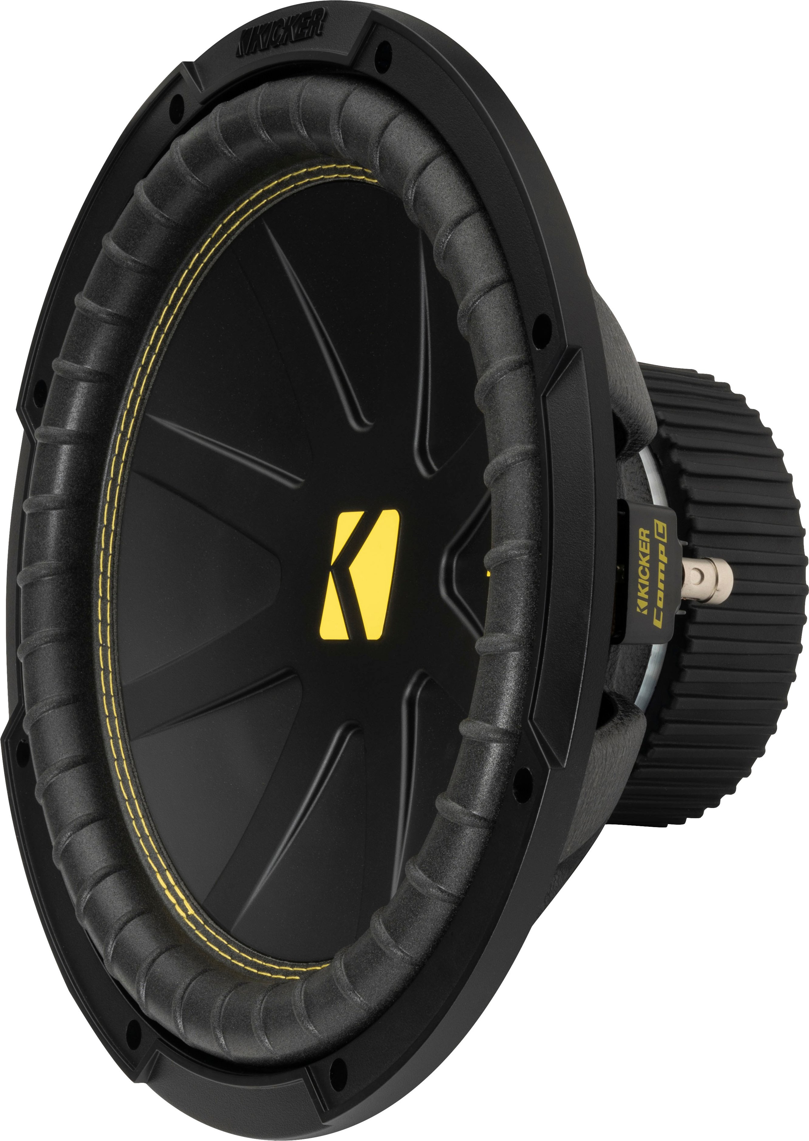 Angle View: KICKER - CompC 12" - Black