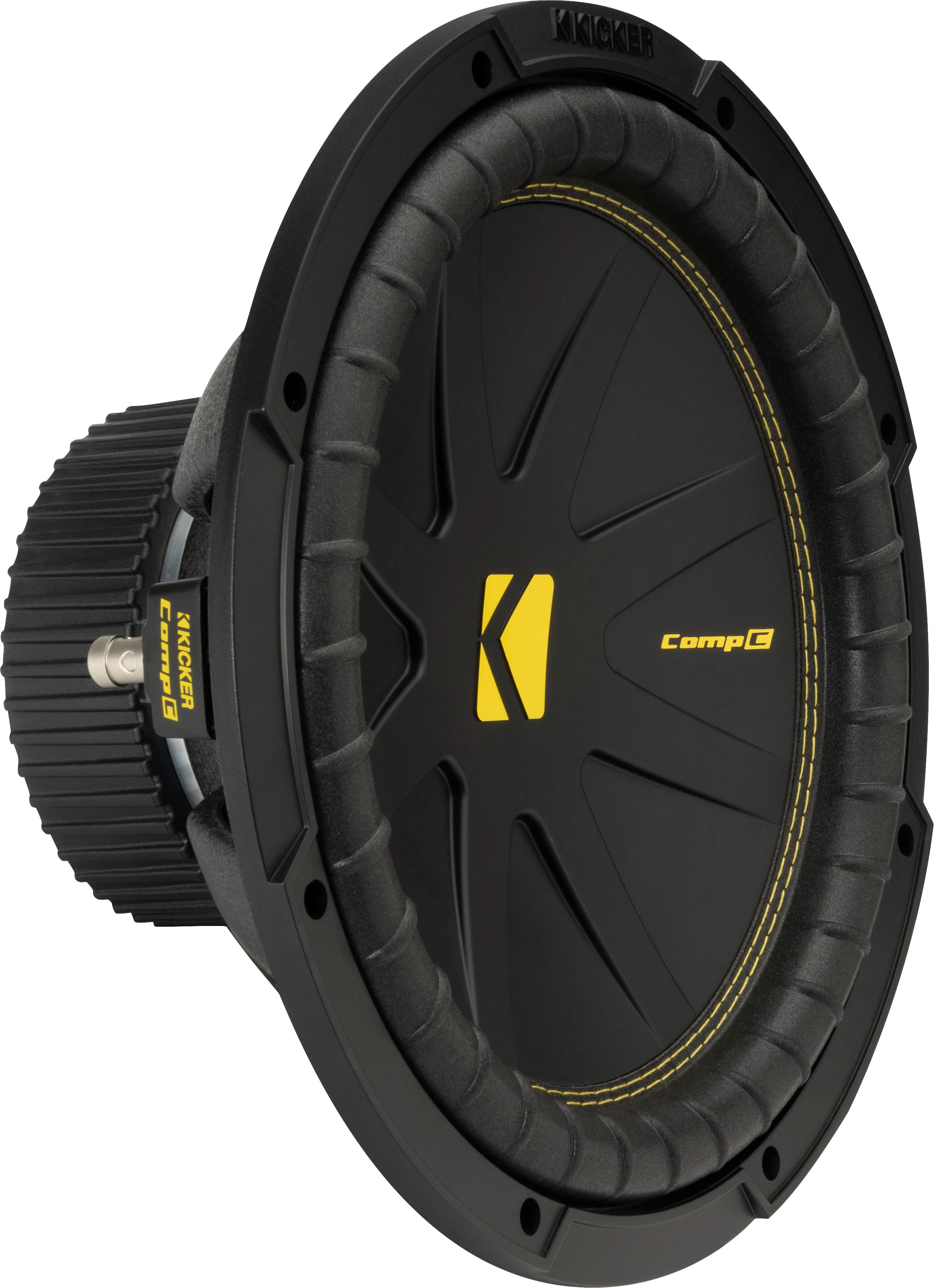 Front. KICKER - CompC 12" - Black.