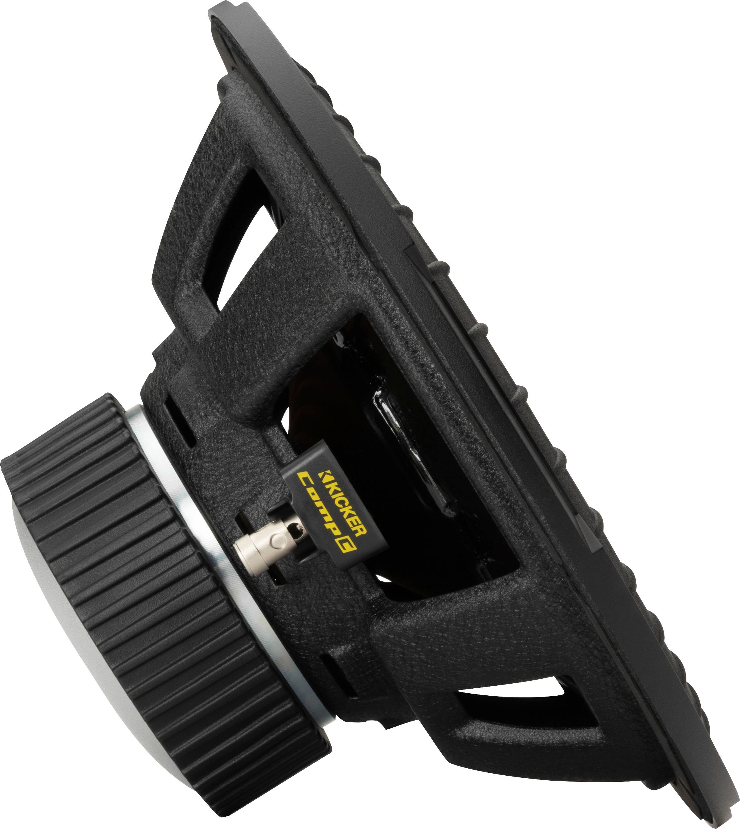 Left. KICKER - CompC 12" - Black.