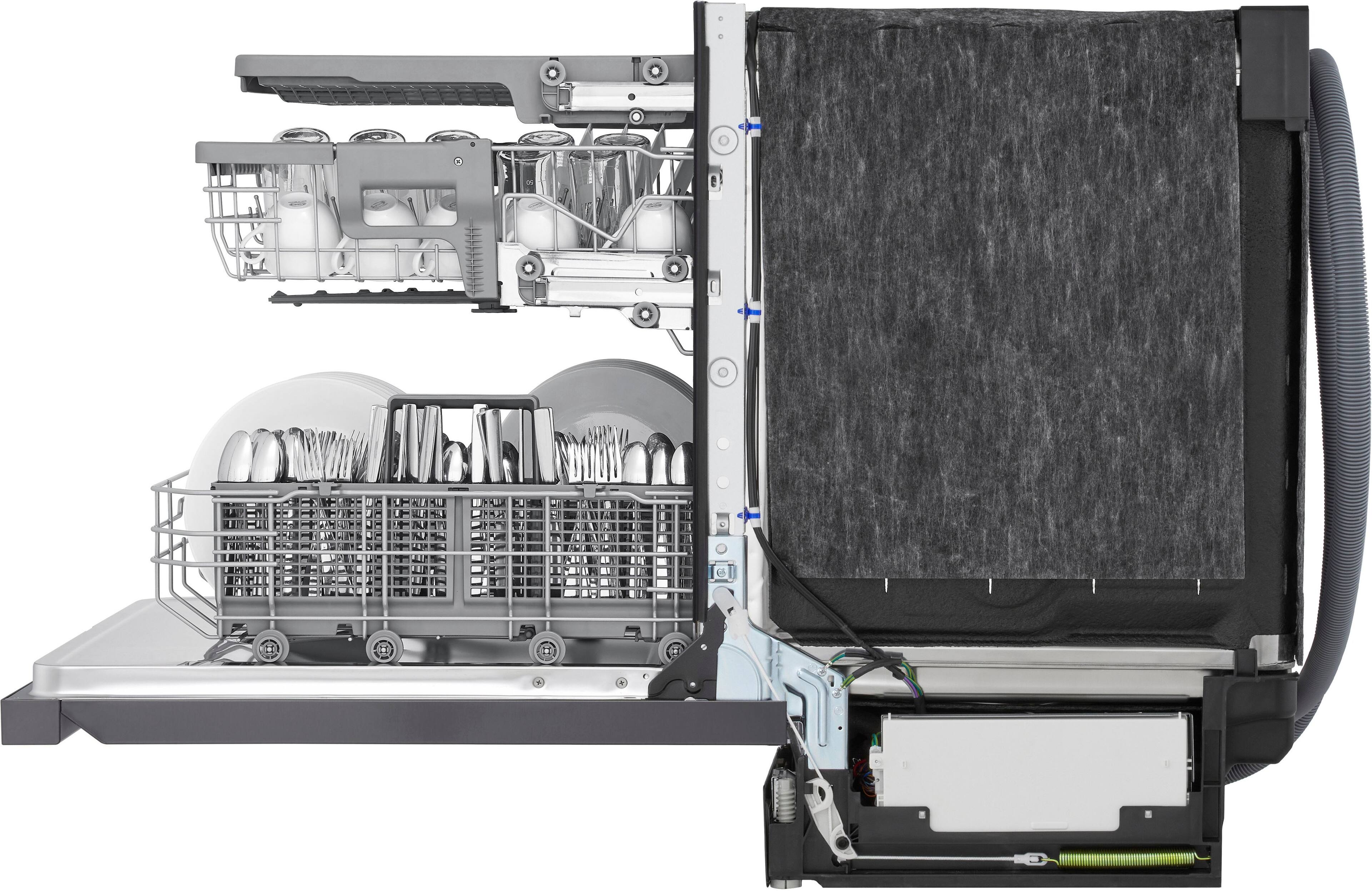 Alt View 13. LG - Top Control Smart Built-in Stainless Steel Tub Dishwasher with 3rd Rack, QuadWash Pro and 46dBA - PrintProof Black Stainless Steel.