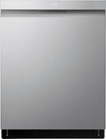 LG - Top Control Smart Built-in Stainless Steel Tub Dishwasher with 3rd Rack, QuadWash Pro and 46dBA - Stainless Steel - Front_Zoom
