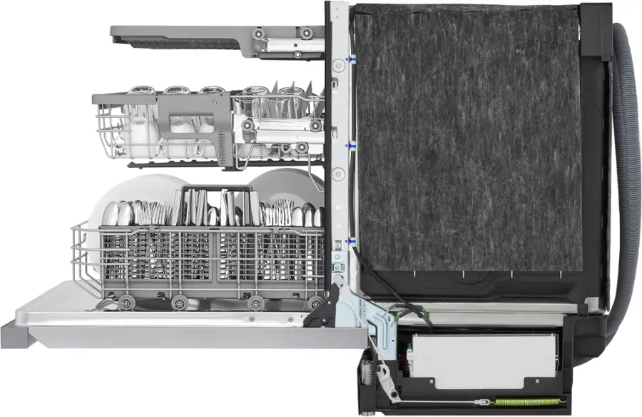 Alt View 15. LG - Top Control Smart Built-in Stainless Steel Tub Dishwasher with 3rd Rack, QuadWash Pro and 46dBA - Stainless Steel.