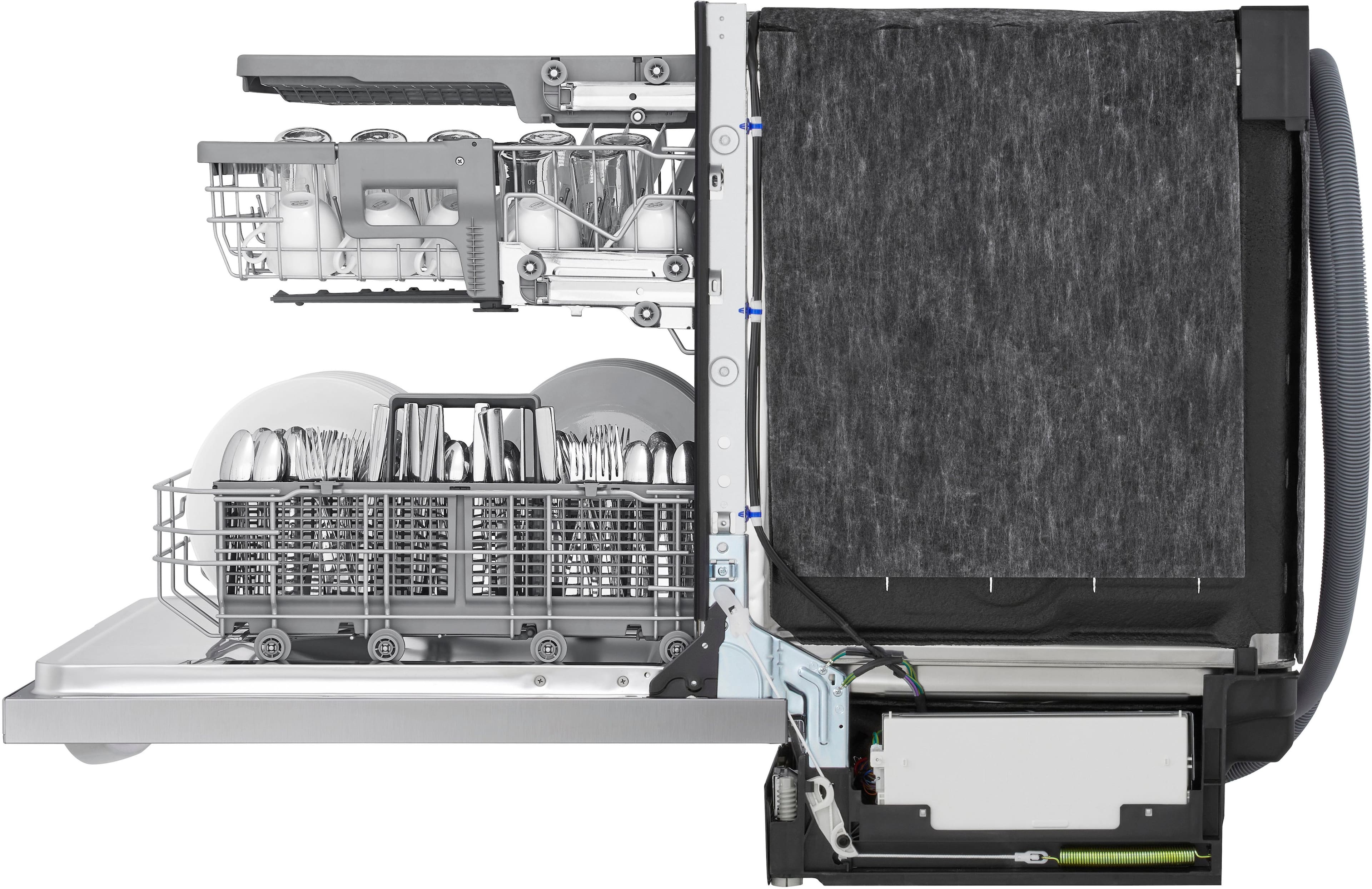 Alt View 16. LG - Top Control Smart Built-in Stainless Steel Tub Dishwasher with 3rd Rack, QuadWash Pro and 46dBA - Stainless Steel.