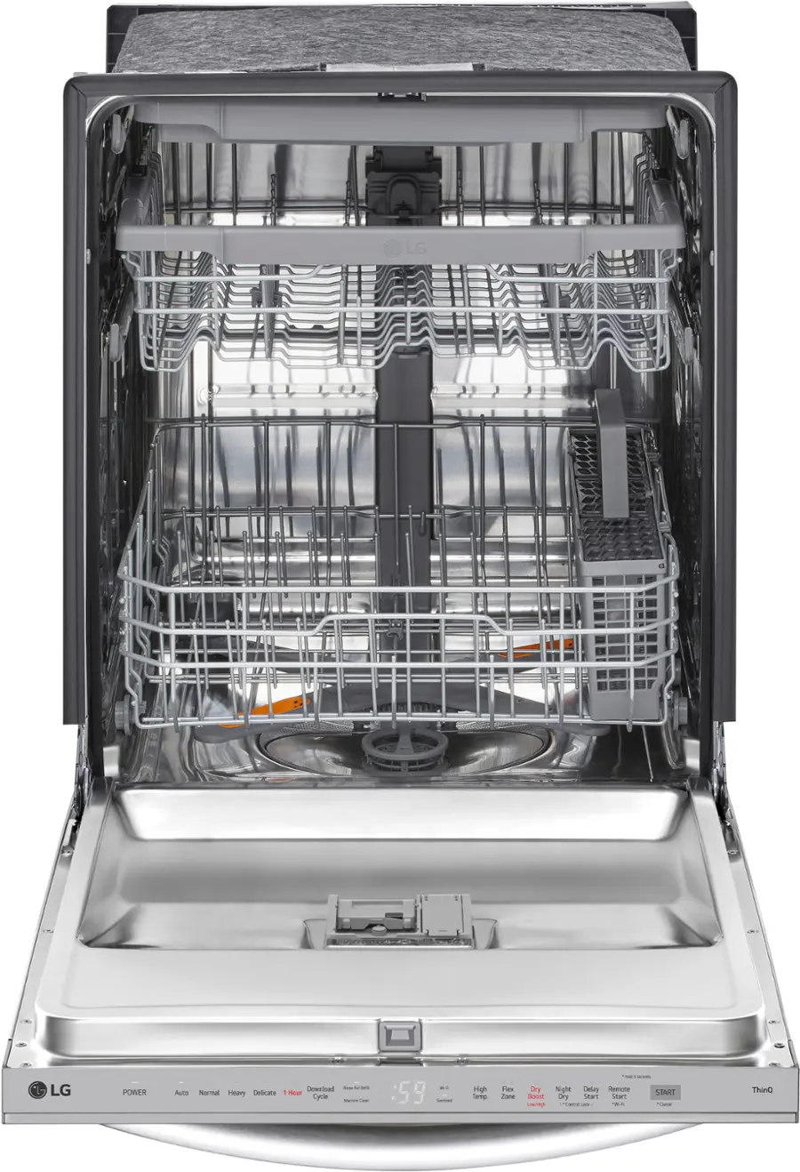 Alt View 11. LG - Top Control Smart Built-in Stainless Steel Tub Dishwasher with 3rd Rack, QuadWash Pro and 46dBA - Stainless Steel.