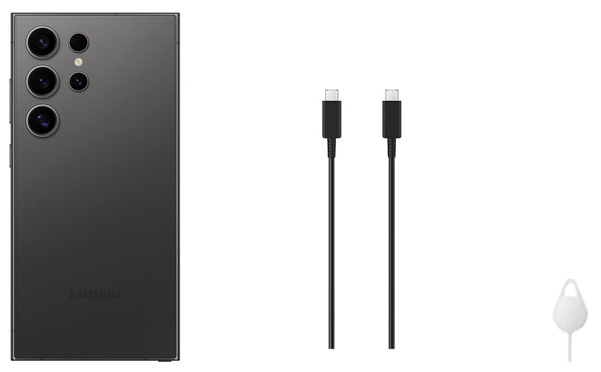 Alt View 12. Samsung - Galaxy S24 Ultra 256GB - Titanium Black.