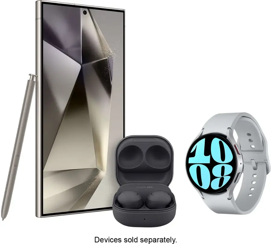 Alt View 19. Samsung - Galaxy S24 Ultra 512GB - Titanium Black.