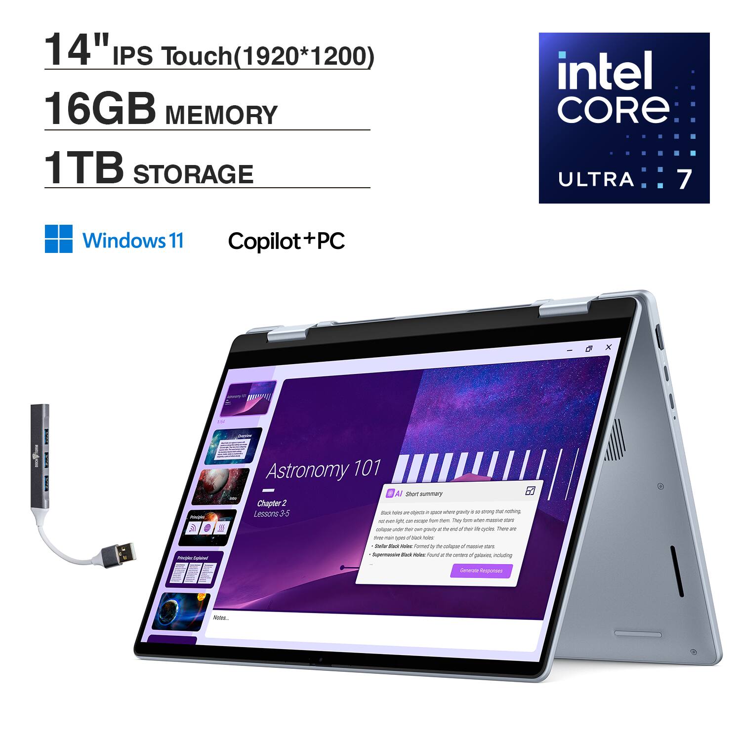 Dell 14 Plus 2-in-1 定価28.9万 Ultra9搭載 Dell Dell 14 Plus 2-in-1 Core Ultra 9 288V・32GBメモリ・1TB SSD