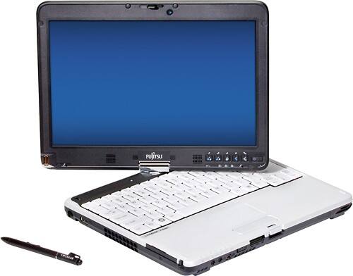 Front Standard. Fujitsu - LIFEBOOK T731 12.1" Laptop - 4GB Memory - 320GB Hard Drive - Black/Gray.