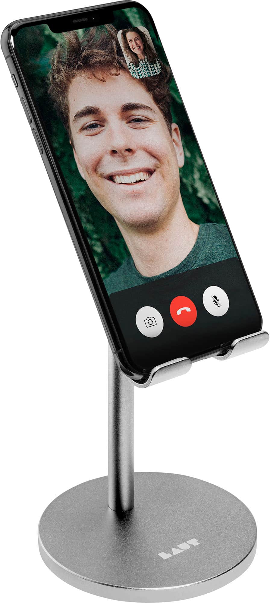 LAUT - Free Stand for Mobile Phones and Tablets - Silver - Front_Zoom