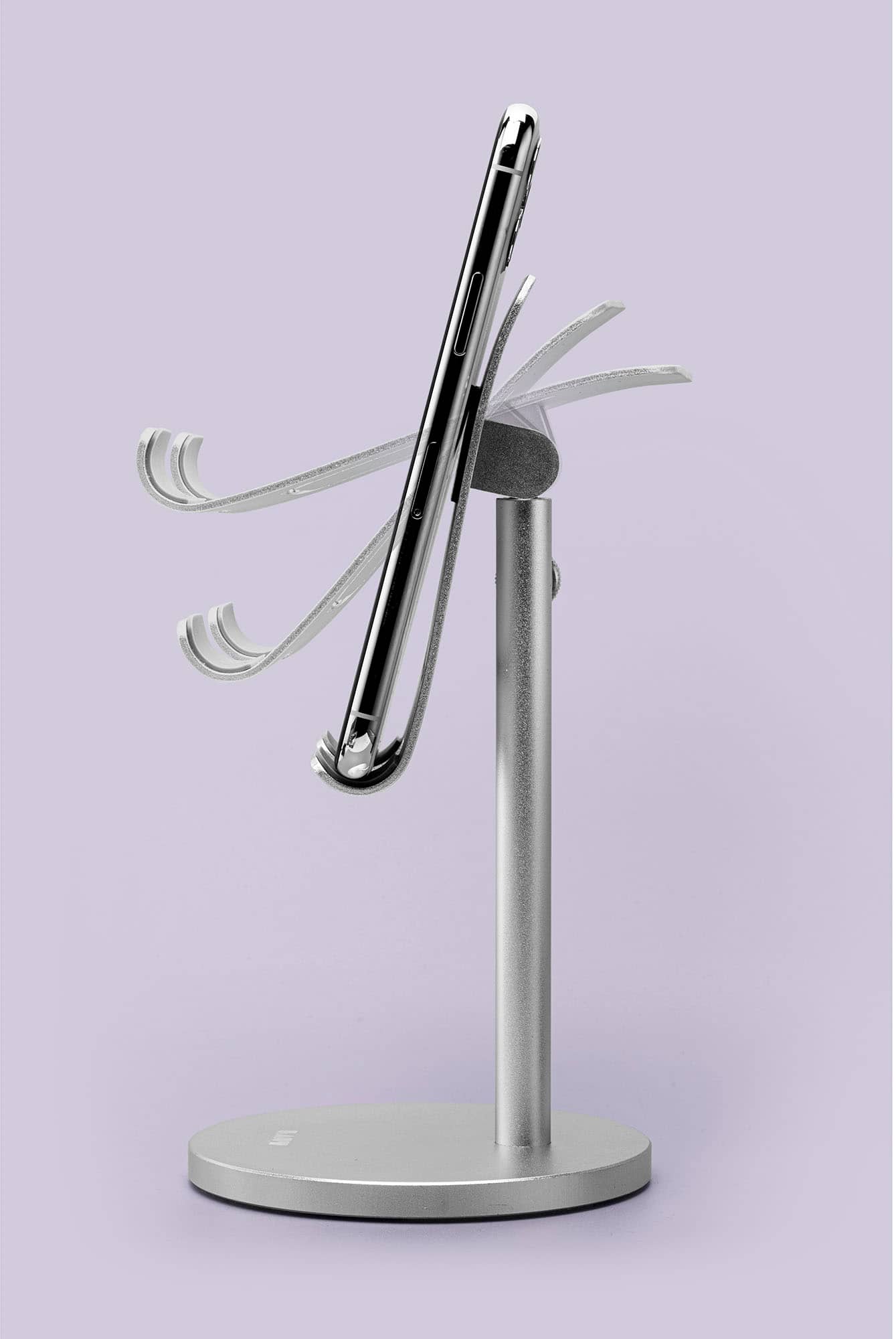 Alt View 12. LAUT - Free Stand for Mobile Phones and Tablets - Silver.