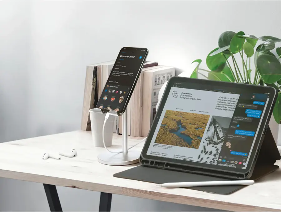 Alt View 16. LAUT - Free Stand for Mobile Phones and Tablets - Silver.