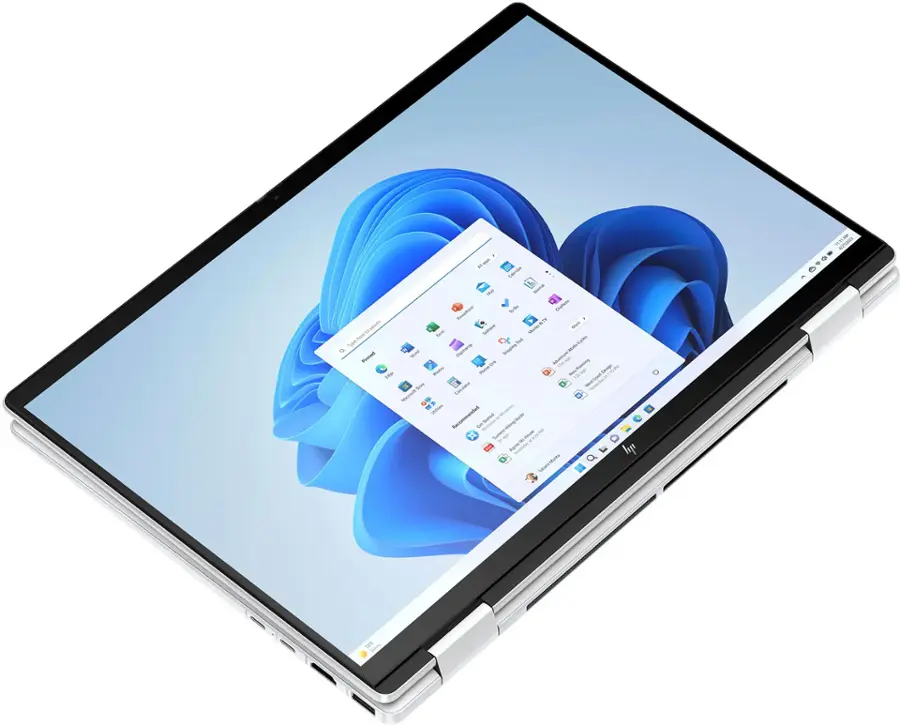 Alt View 4. HP - Envy 2-in-1 14" Wide Ultra XGA Touch-Screen Laptop - AMD Ryzen 7 - 16GB Memory - 1TB SSD - Glacier Silver.