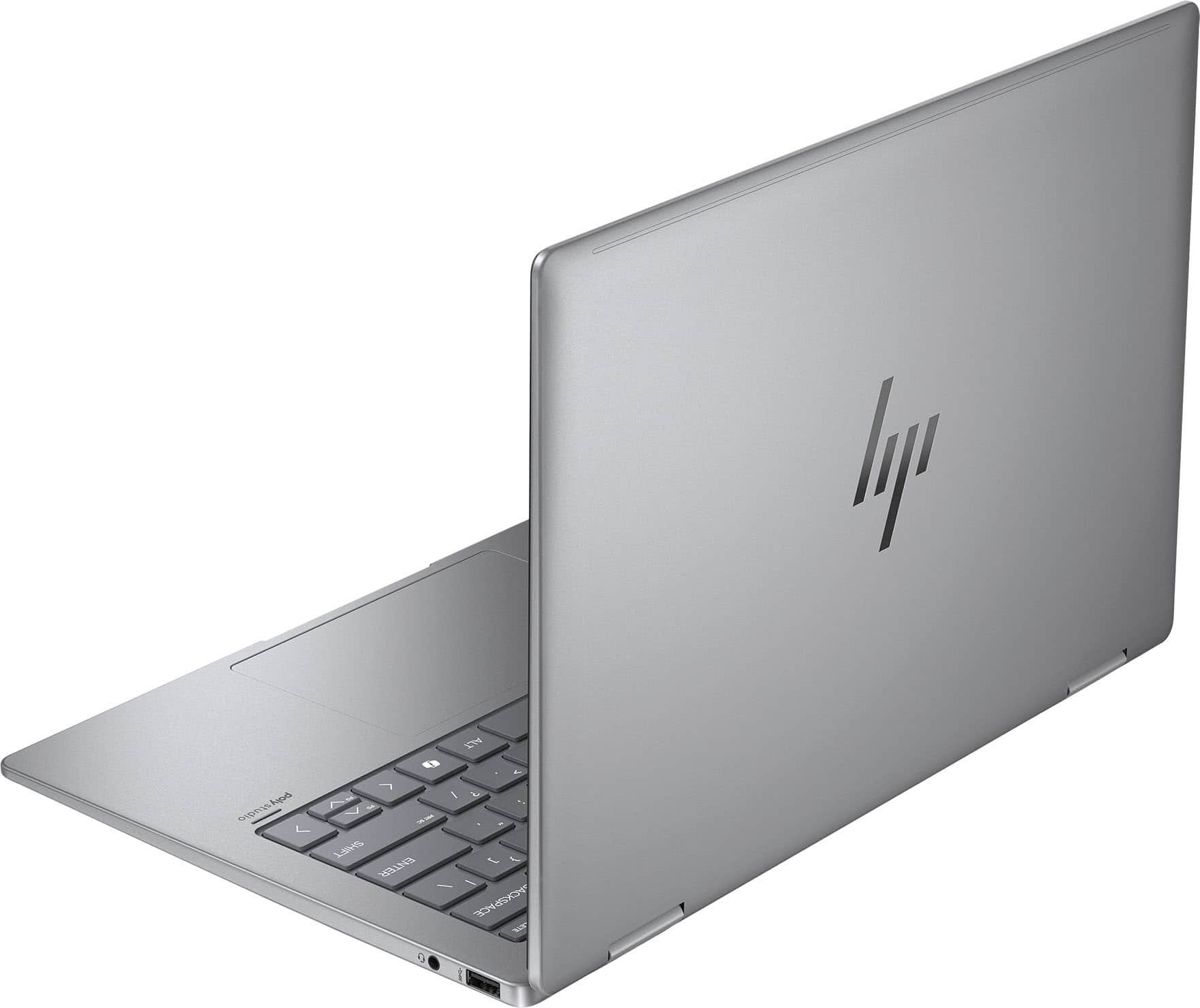 Alt View 3. HP - Envy 2-in-1 14" Wide Ultra XGA Touch-Screen Laptop - Intel Core Ultra 7 - 16GB Memory - 1TB SSD - Meteor Silver.