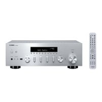 Yamaha - Bluetooth 120-Watt 2.0-Channel Network Stereo Receiver with Remote - Silver - Front_Zoom