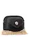 Angle. Anne Klein - Quilted Crossbody Case for Apple AirPods Pro - Black/Gold.