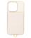 Front. Anne Klein - Saffiano Vegan Leather Case for Apple iPhone 14 Pro - Ivory/Gold.