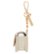 Left Zoom. Anne Klein - Faux Leather Keychain Case for Apple AirPods Pro - Blush/Cream.