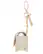 Left. Anne Klein - Faux Leather Keychain Case for Apple AirPods Pro - Blush/Cream.