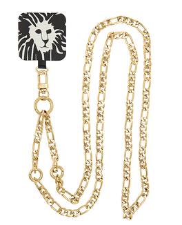 Anne Klein - Wome's Metal Crossbody Chain iPhone Chain Compatible with all iPhones Cellphones - Gold