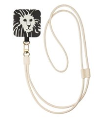 Anne Klein - Vegan Leather Crossbody Cord for Apple iPhones - Ivory - Front_Zoom