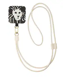 Anne Klein - Women's Vegan Leather Crossbody Cord iPhone Chain Compatible with All iPhones Cellphones - Ivory