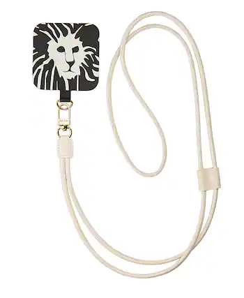 Front. Anne Klein - Vegan Leather Crossbody Cord for Apple iPhones - Ivory.