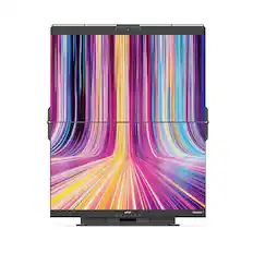 Front. Mobile Pixels - Geminos T FHD 24" LCD Monitor - Black.