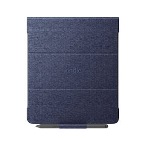 Amazon - Kindle Scribe Fabric Folio Cover with Magnetic Attach (for Kindle Scribe) - Deep Sea Blue