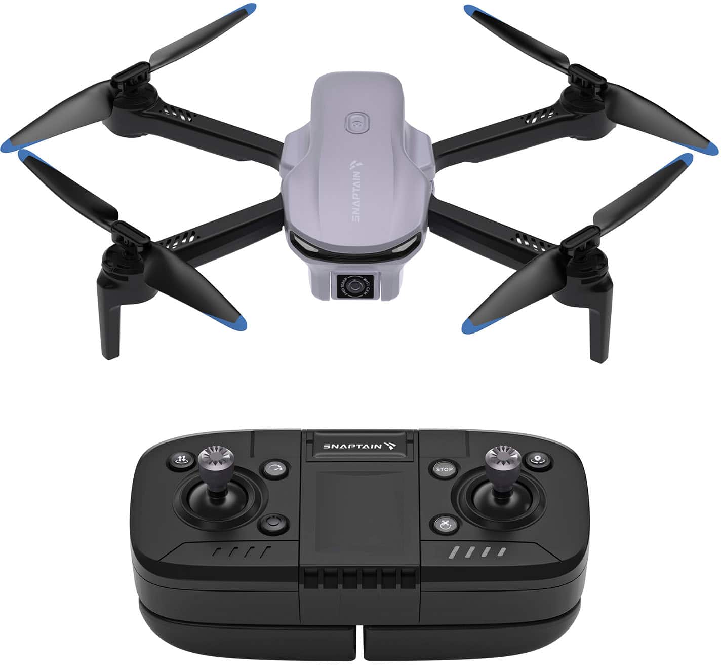 Alt View 11. Snaptain - E10 1080P Drone with Remote Controller - Gray.