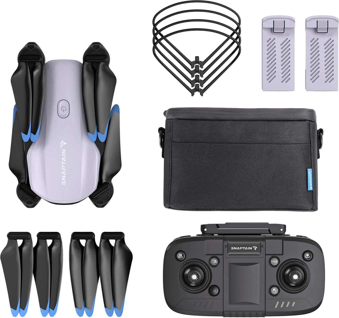 Alt View 12. Snaptain - E10 1080P Drone with Remote Controller - Gray.