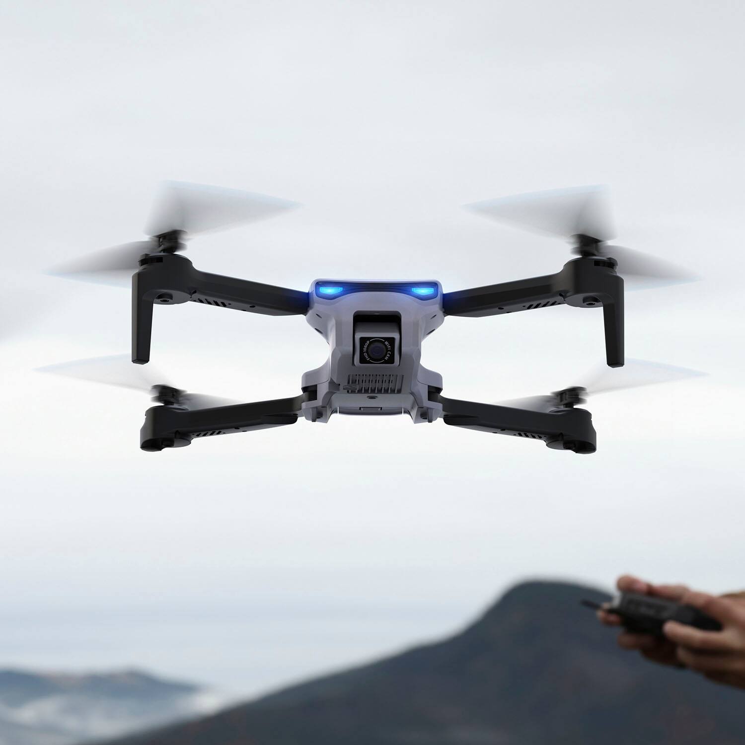 Alt View 16. Snaptain - E10 1080P Drone with Remote Controller - Gray.