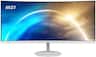 MSI - Pro MP341CQW 34" Curved UWQHD 100Hz 1ms FreeSync Monitor ,Built-in Speakers (DisplayPort, HDMI, ) - Matte White
