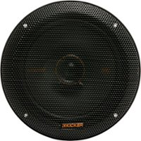 KICKER - KS Series 6-1/2" 2-Way Car Speakers with Polypropylene Cones (Pair) - Black - Front_Zoom