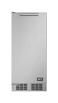 Front. DCS - 15 in Outdoor Ice Machine, Left Hinge - Stainless Steel.