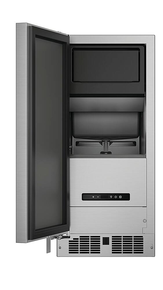 Alt View 11. DCS - 15 in Outdoor Ice Machine, Left Hinge - Stainless Steel.