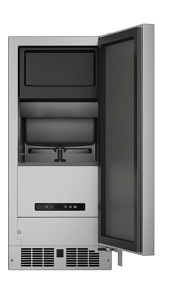 Alt View 11. DCS - 15 in Outdoor Ice Machine, Right Hinge - Stainless Steel.