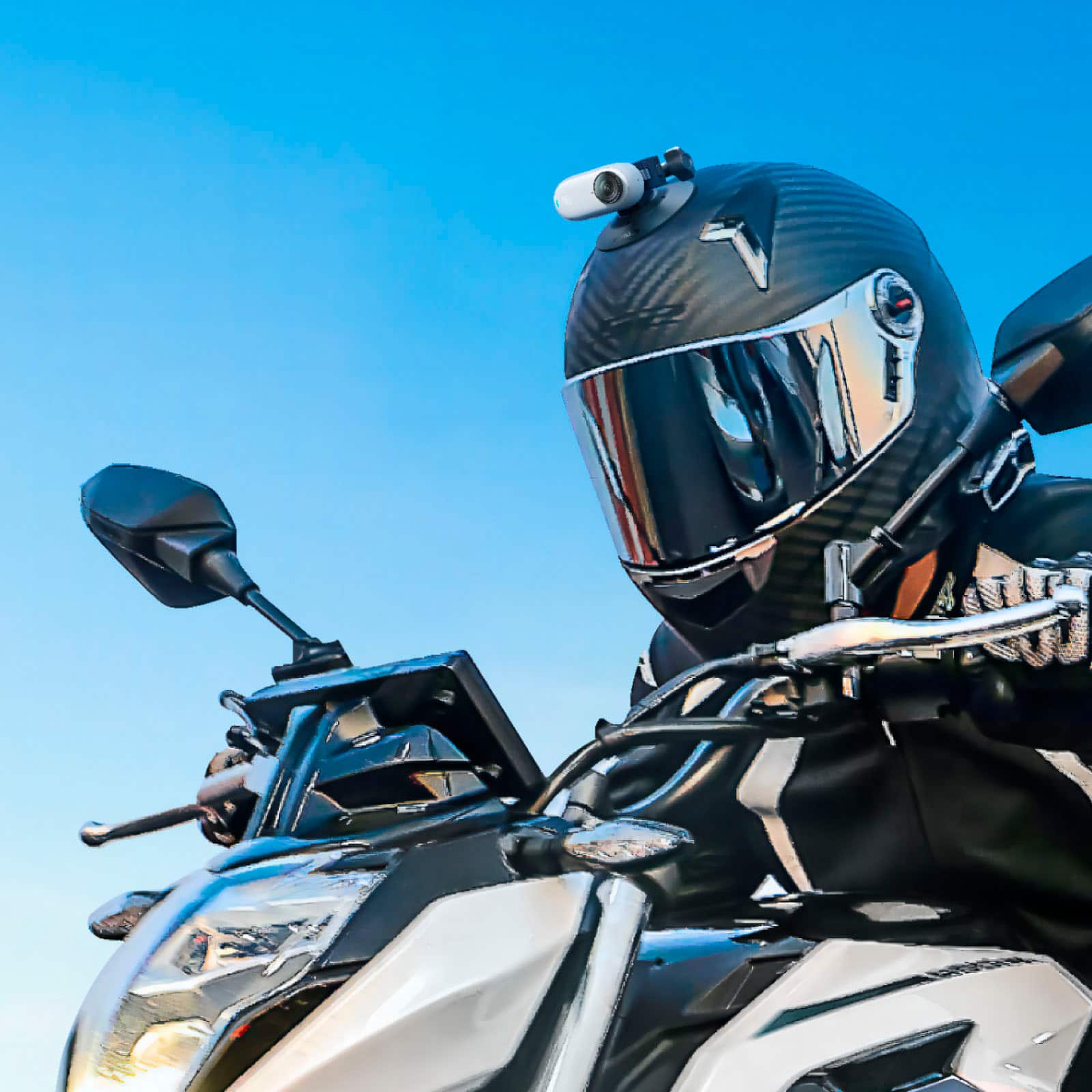 Alt View 13. Insta360 - Motorcycle Accessories Bundle - Black.