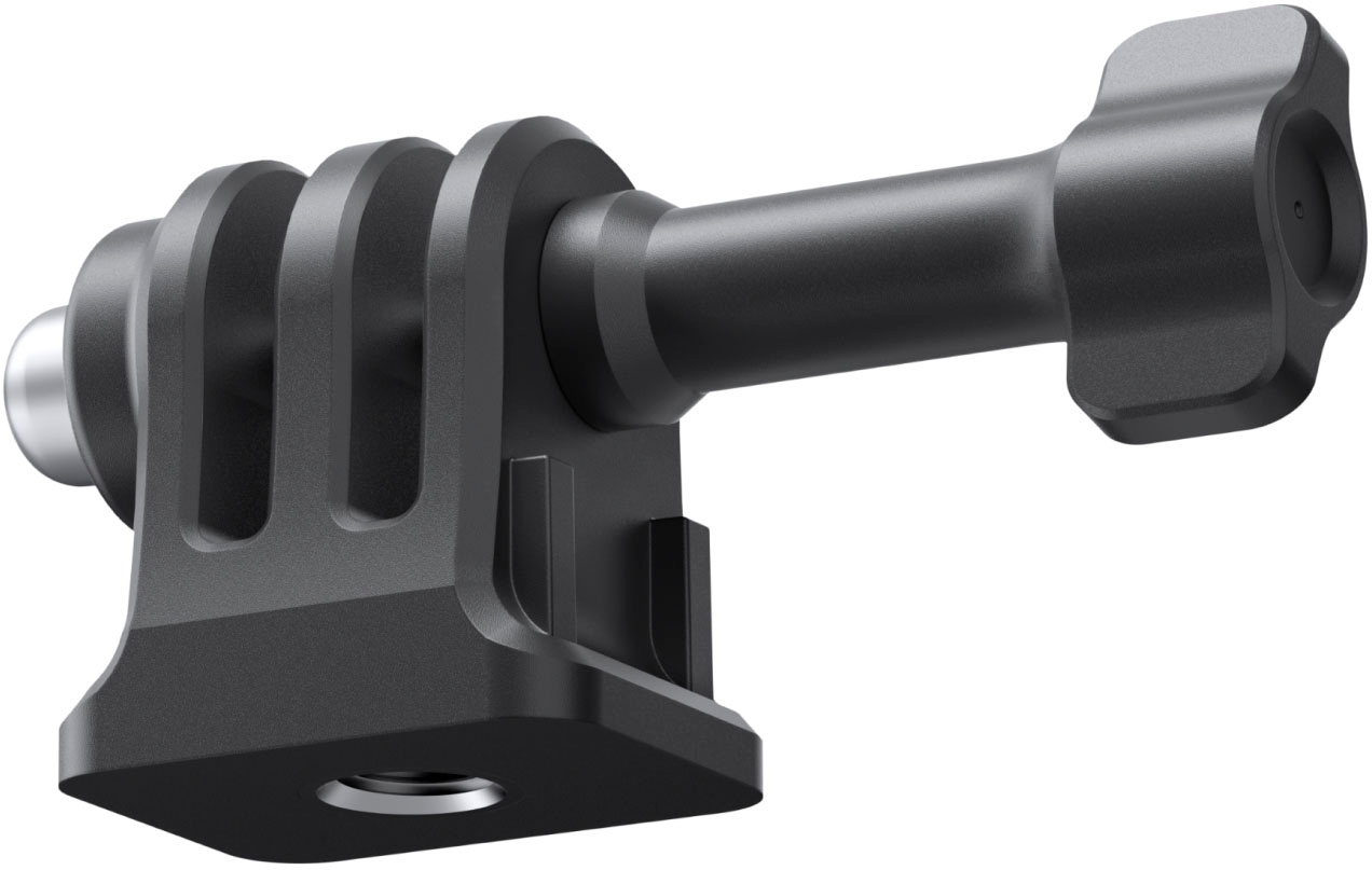 Left View: Insta360 - 3-Prong to 1/4" Adapter - Black